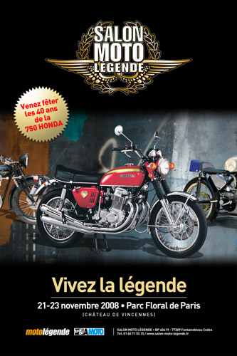 affiche Salon MOTOLEGENDE 2008 affiche Salon MOTOLEGENDE 2008